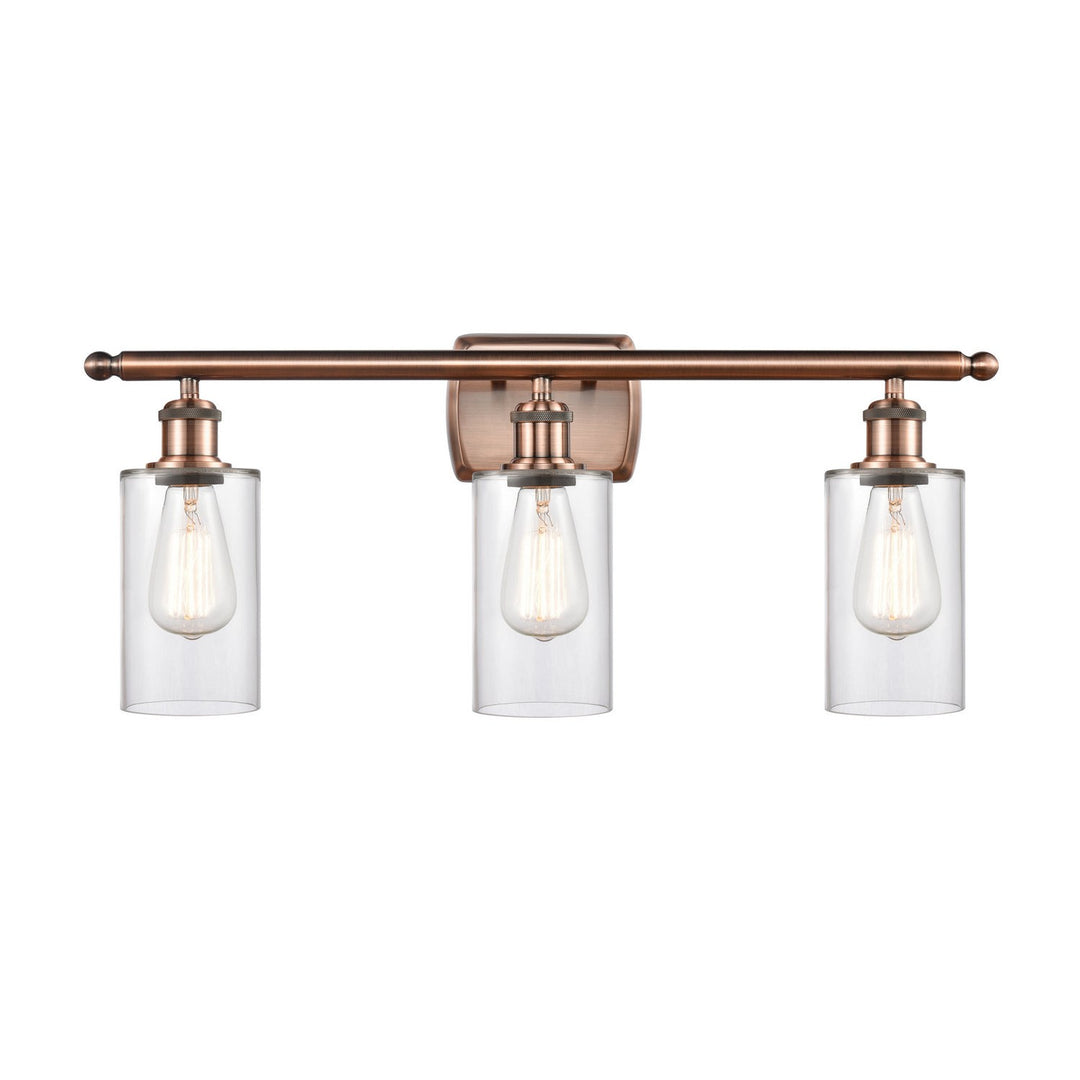 Innovations Ballston 516-3W-AC-G802-LED Bath Vanity Light 26 in. wide - Antique Copper