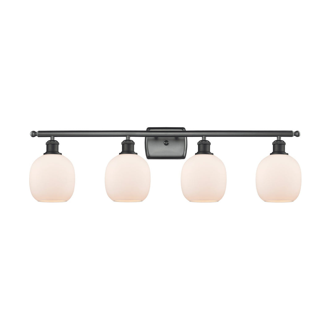 Innovations Ballston 516-4W-BK-G101-LED Bath Vanity Light 36 in. wide - Matte Black