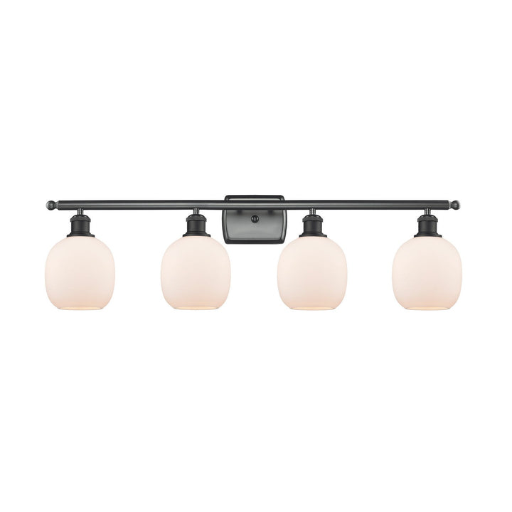 Innovations Ballston 516-4W-BK-G101-LED Bath Vanity Light 36 in. wide - Matte Black