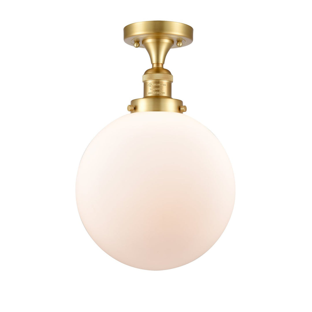 Innovations Franklin Restoration 517-1CH-SG-G201-10-LED Ceiling Light - Satin Gold