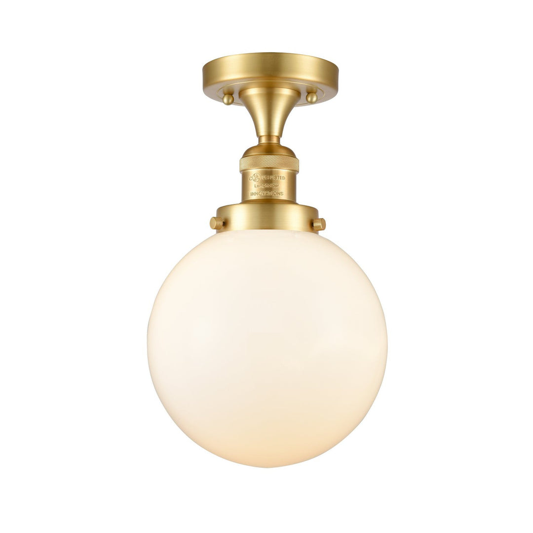 Innovations Franklin Restoration 517-1CH-SG-G201-8-LED Ceiling Light - Satin Gold