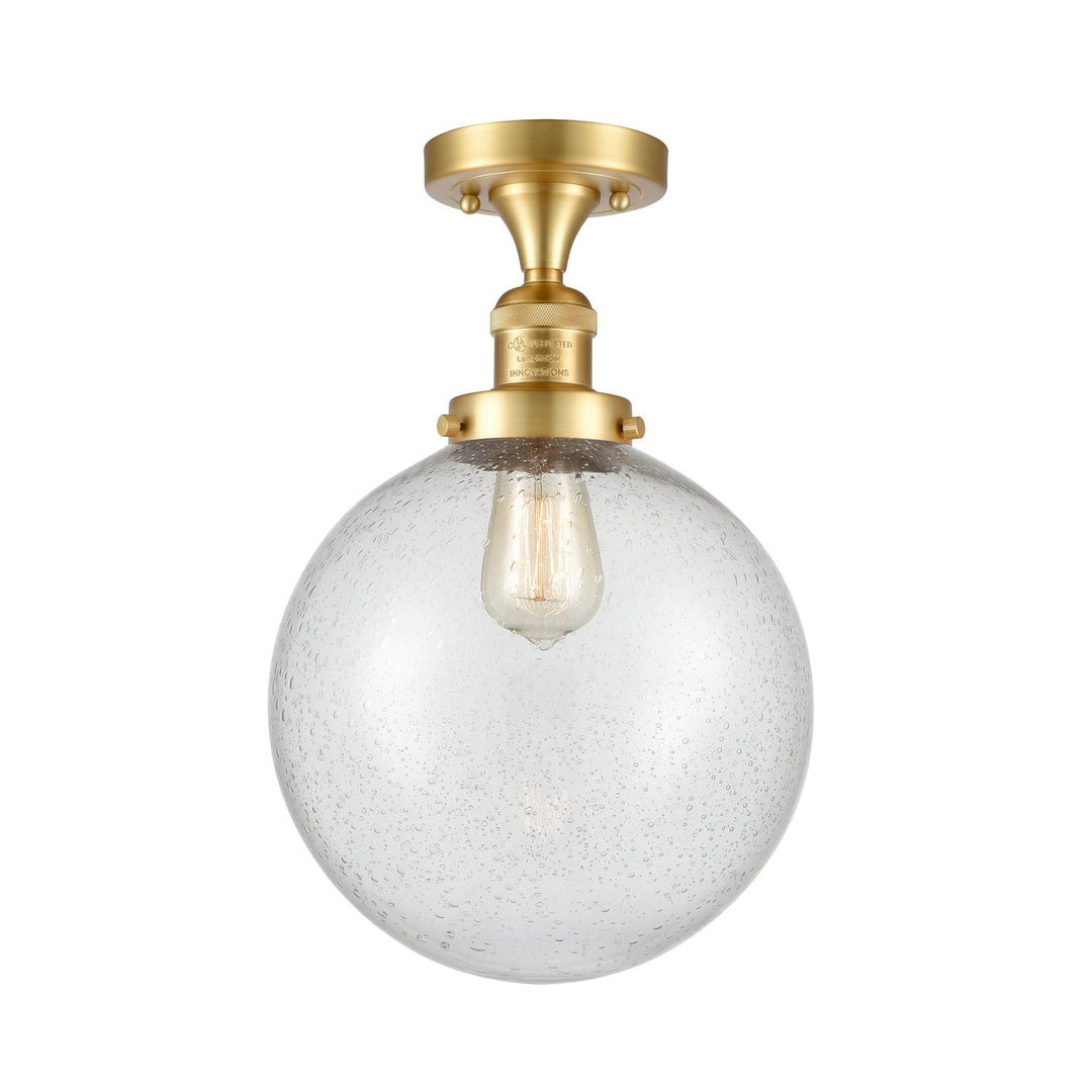 Innovations Franklin Restoration 517-1CH-SG-G204-10-LED Ceiling Light - Satin Gold