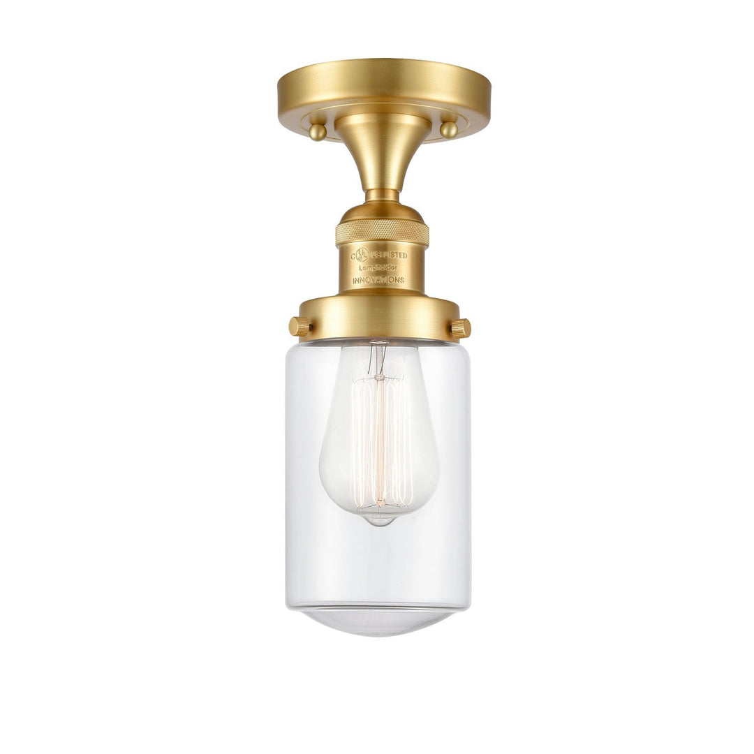 Innovations Franklin Restoration 517-1CH-SG-G312-LED Ceiling Light - Satin Gold