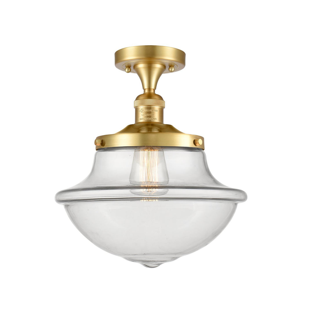 Innovations Franklin Restoration 517-1CH-SG-G542-LED Ceiling Light - Satin Gold