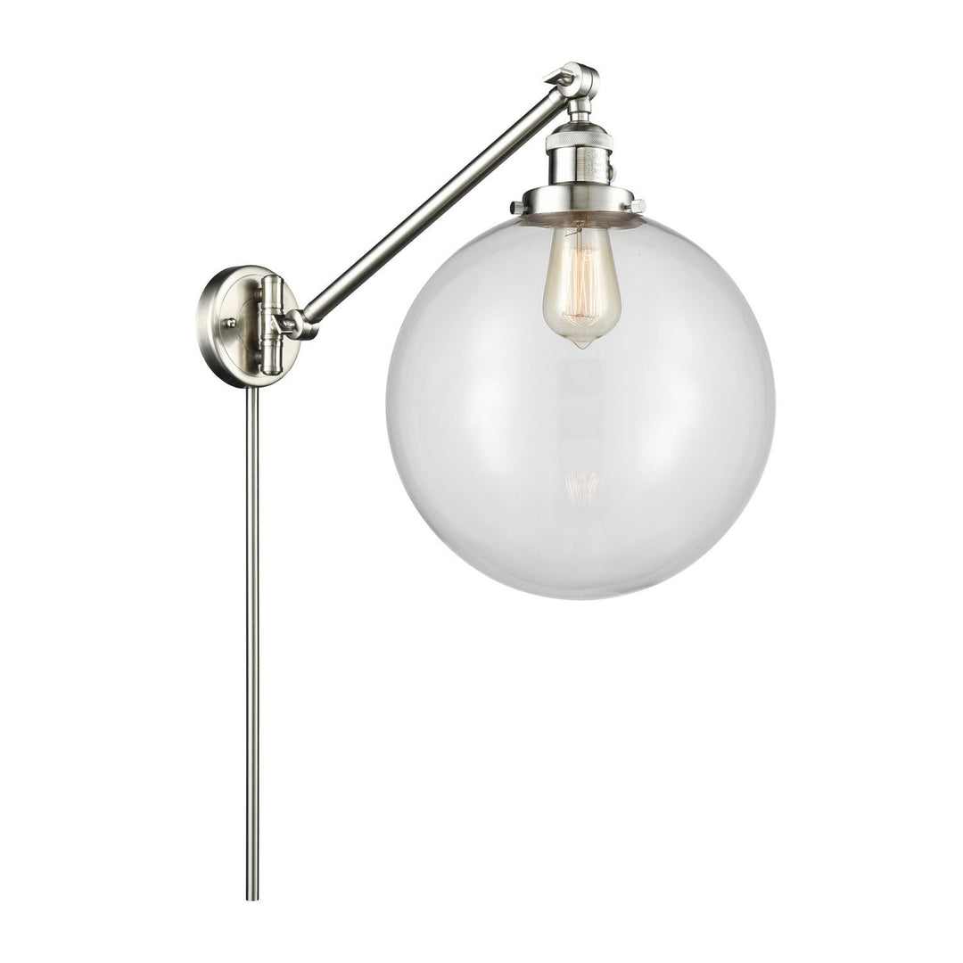 Innovations Lighting 237-SN-G202-12-LED  Franklin Restoration Lamp Brushed Satin Nickel