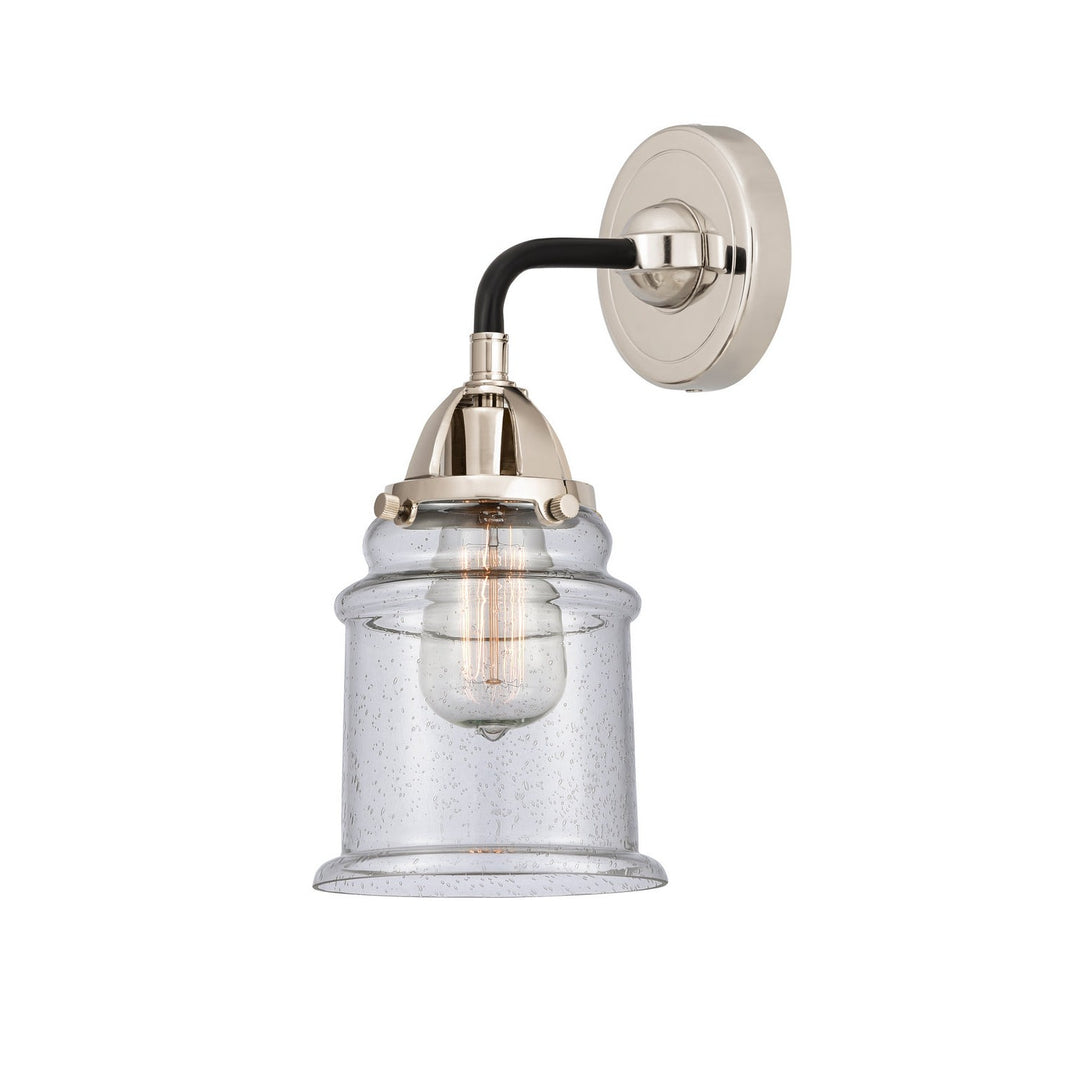 Innovations Nouveau 2 288-1W-BPN-G184 Wall Sconce Light - Black Polished Nickel
