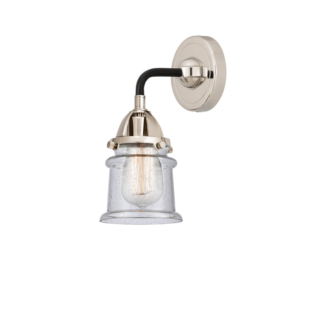 Innovations Nouveau 2 288-1W-BPN-G184S Wall Sconce Light - Black Polished Nickel