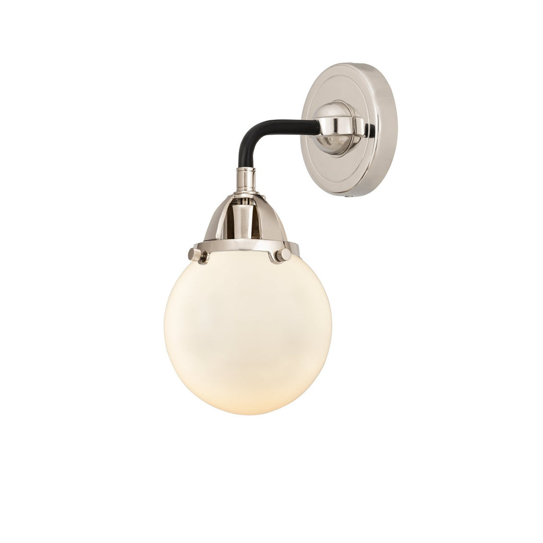 Innovations Nouveau 2 288-1W-BPN-G201-6 Wall Sconce Light - Black Polished Nickel