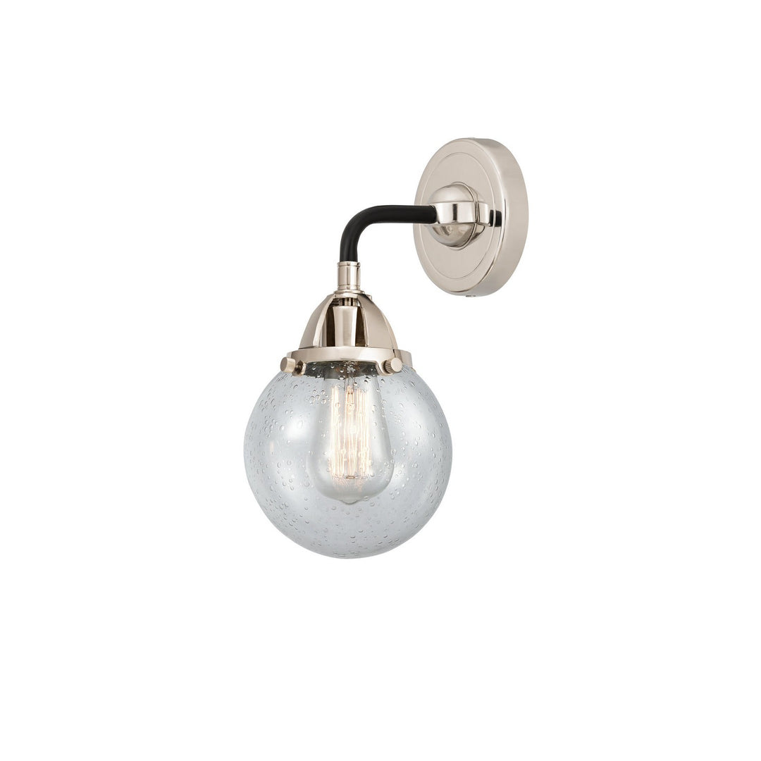 Innovations Nouveau 2 288-1W-BPN-G204-6 Wall Sconce Light - Black Polished Nickel