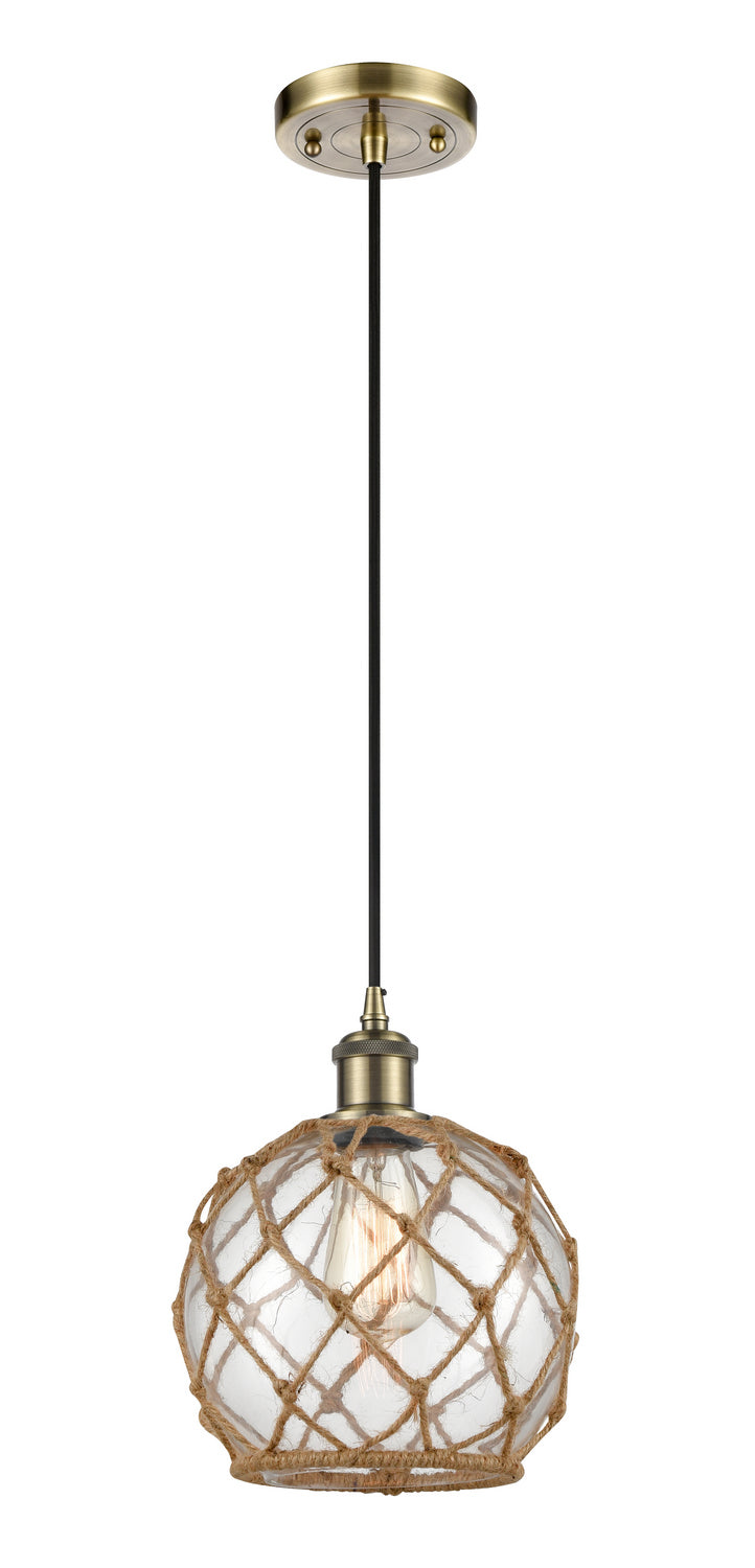 Innovations Ballston 516-1P-AB-G122-8RB-LED Pendant Light - Antique Brass