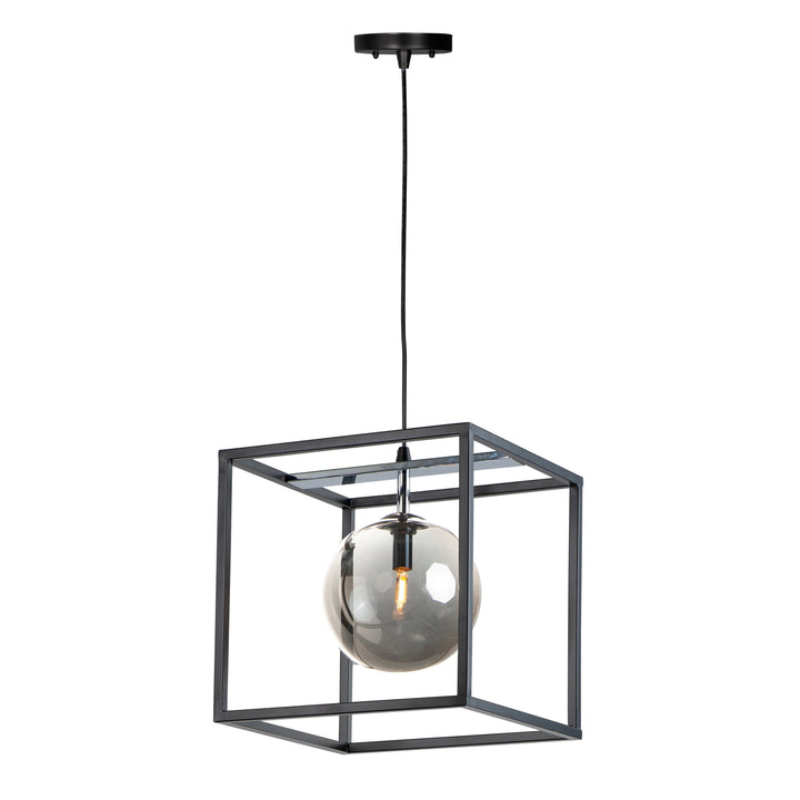 Maxim Fluid 11364MSKBKPC Pendant Light - Black / Polished Chrome