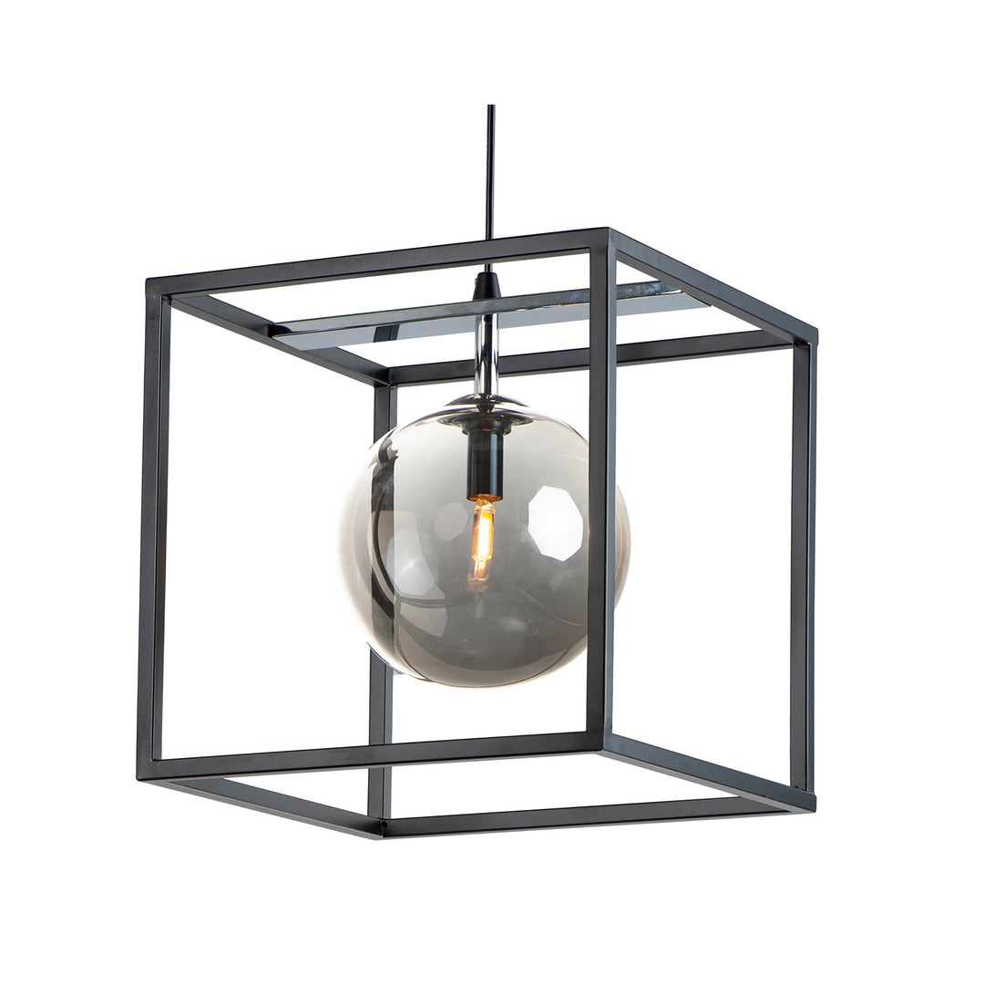 Maxim Fluid 11364MSKBKPC Pendant Light - Black / Polished Chrome