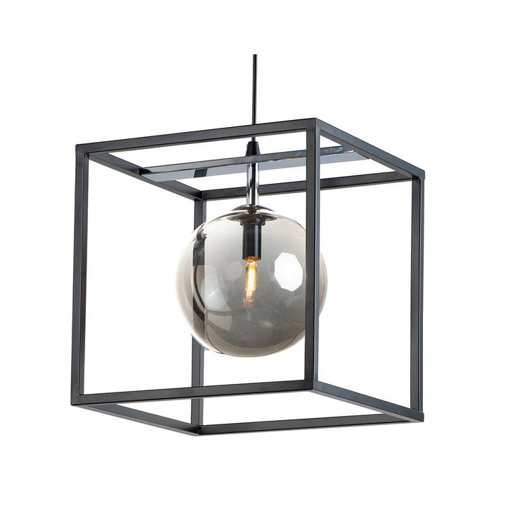 Maxim Fluid 11364MSKBKPC Pendant Light - Black / Polished Chrome