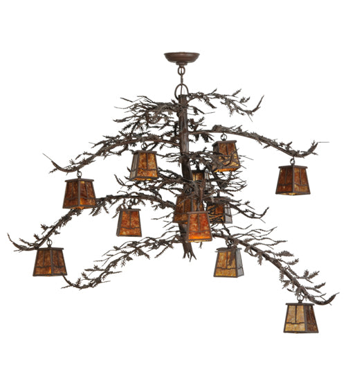 Meyda Tiffany Pine Branch 113655 Chandelier Light - Cafe-Noir