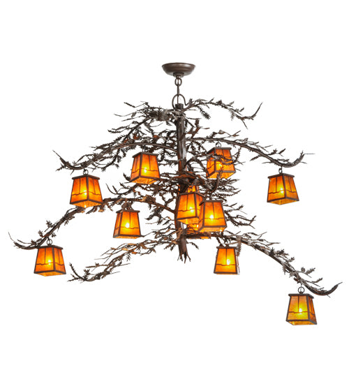 Meyda Tiffany Pine Branch 113655 Chandelier Light - Cafe-Noir