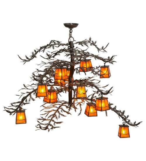 Meyda Tiffany Pine Branch 113655 Chandelier Light - Cafe-Noir