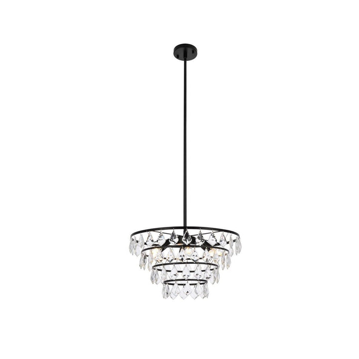 Elegant Ella 1101D20BK Chandelier Light - Black