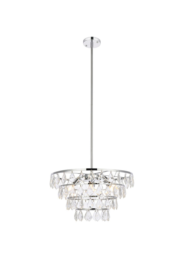 Elegant Ella 1101D20C Chandelier Light - Chrome