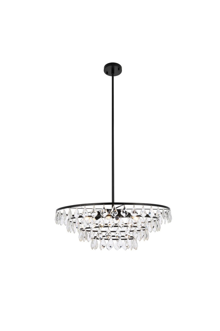 Elegant Ella 1101D28BK Chandelier Light - Black