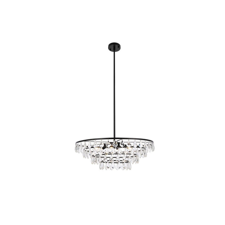 Elegant Ella 1101D28BK Chandelier Light - Black