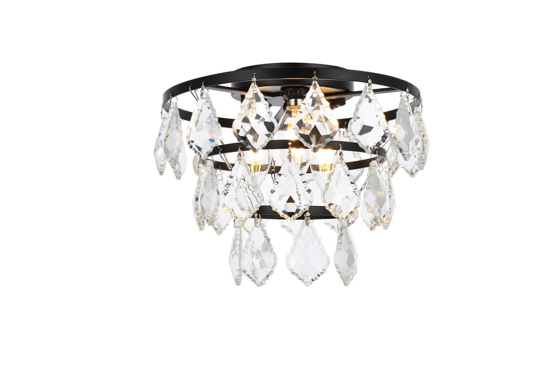 Elegant Ella 1101F10BK Ceiling Light - Black