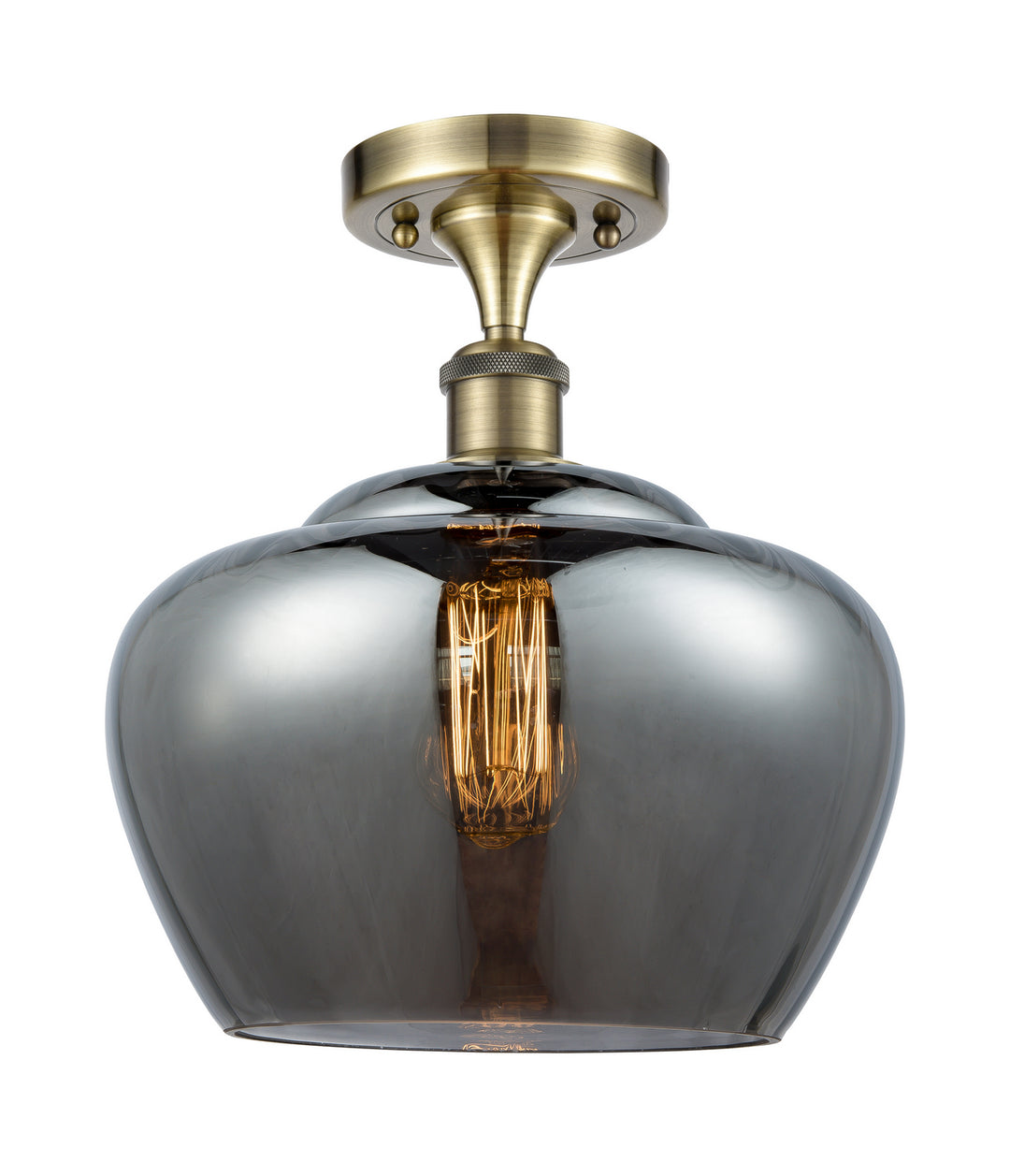 Innovations Ballston 516-1C-AB-G93-L Ceiling Light - Antique Brass