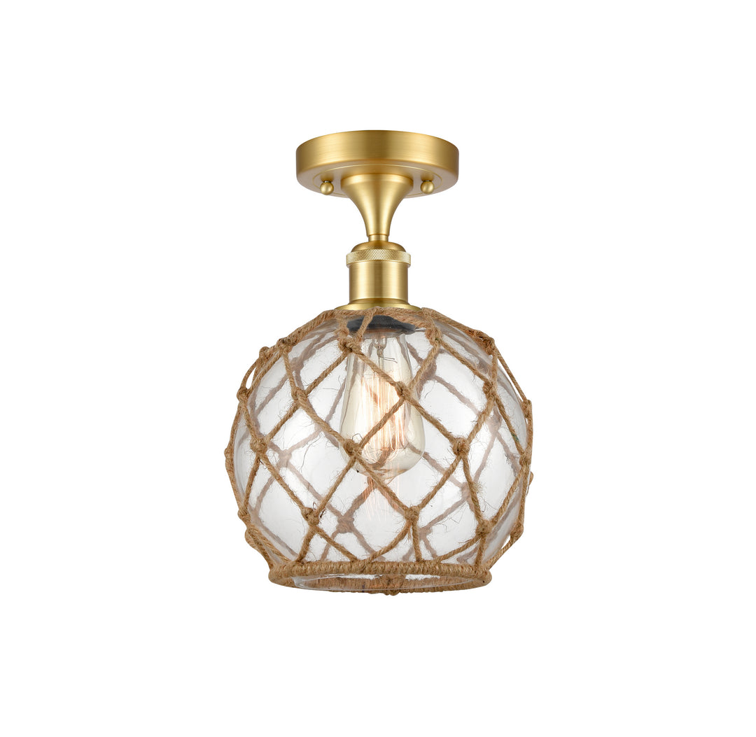 Innovations Ballston 516-1C-SG-G122-8RB-LED Ceiling Light - Satin Gold
