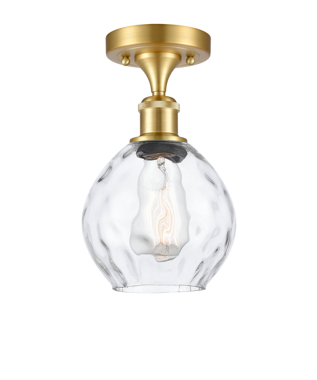 Innovations Ballston 516-1C-SG-G362-LED Ceiling Light - Satin Gold