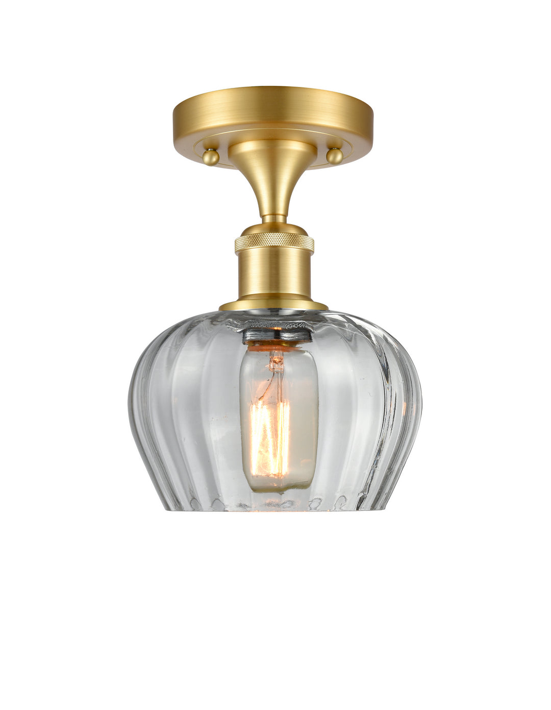 Innovations Ballston 516-1C-SG-G92-LED Ceiling Light - Satin Gold