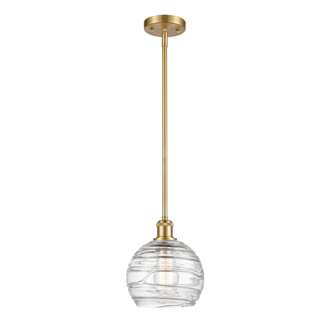 Innovations Ballston 516-1S-SG-G1213-8-LED Pendant Light - Satin Gold