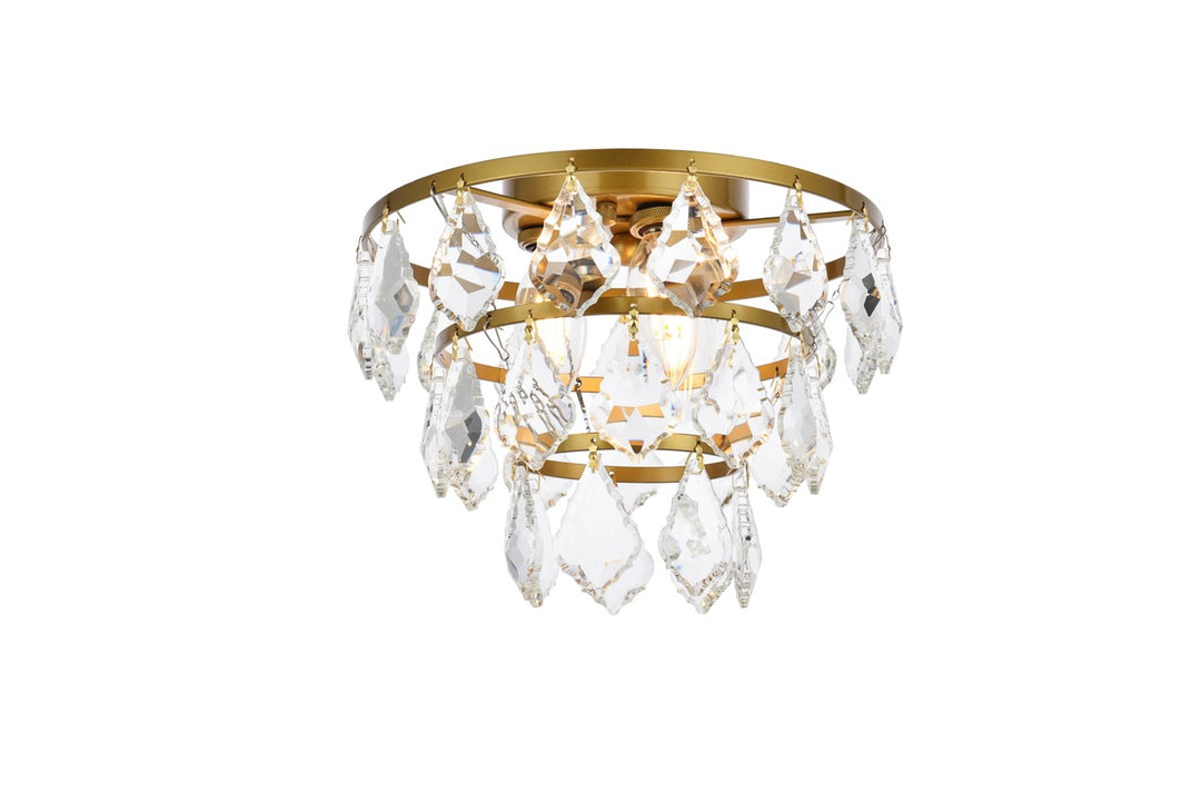 Elegant Ella 1101F10BR Ceiling Light - Brass