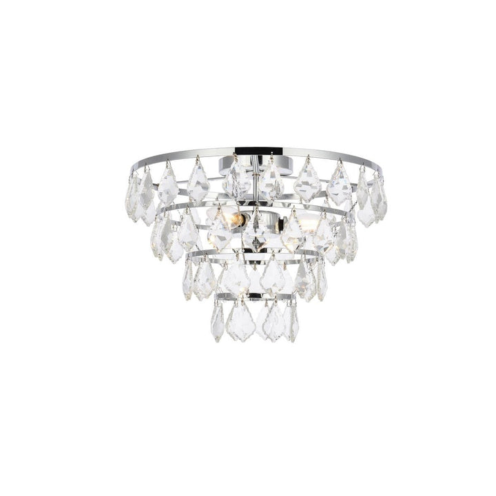 Elegant Ella 1101F14C Ceiling Light - Chrome