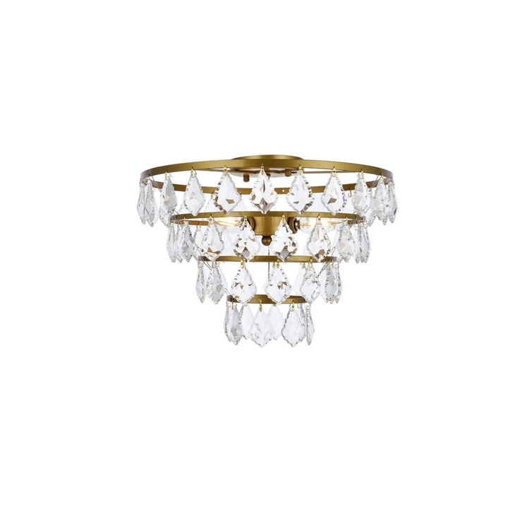 Elegant Ella 1101F16BR Ceiling Light - Brass