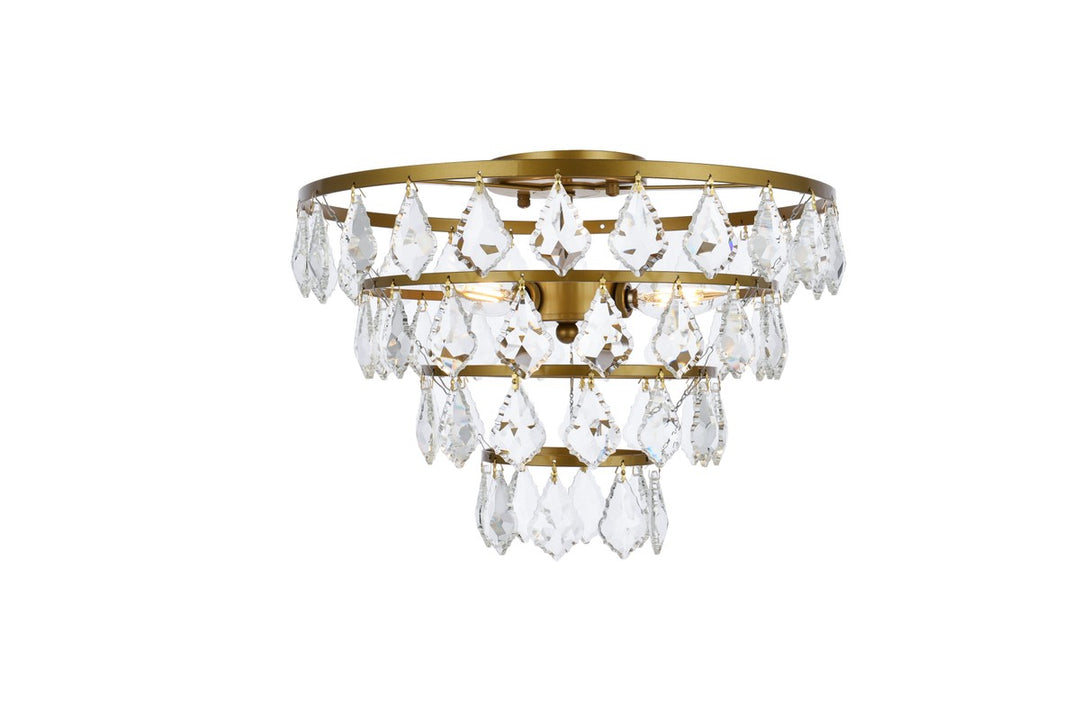 Elegant Ella 1101F16BR Ceiling Light - Brass