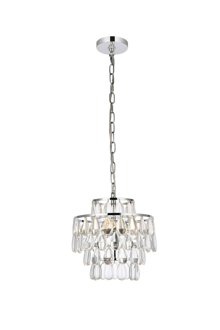 Elegant Mila 1102D12C Chandelier Light - Chrome