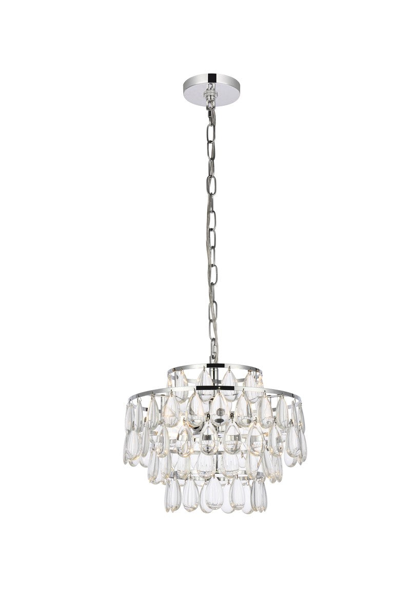 Elegant Mila 1102D14C Chandelier Light - Chrome