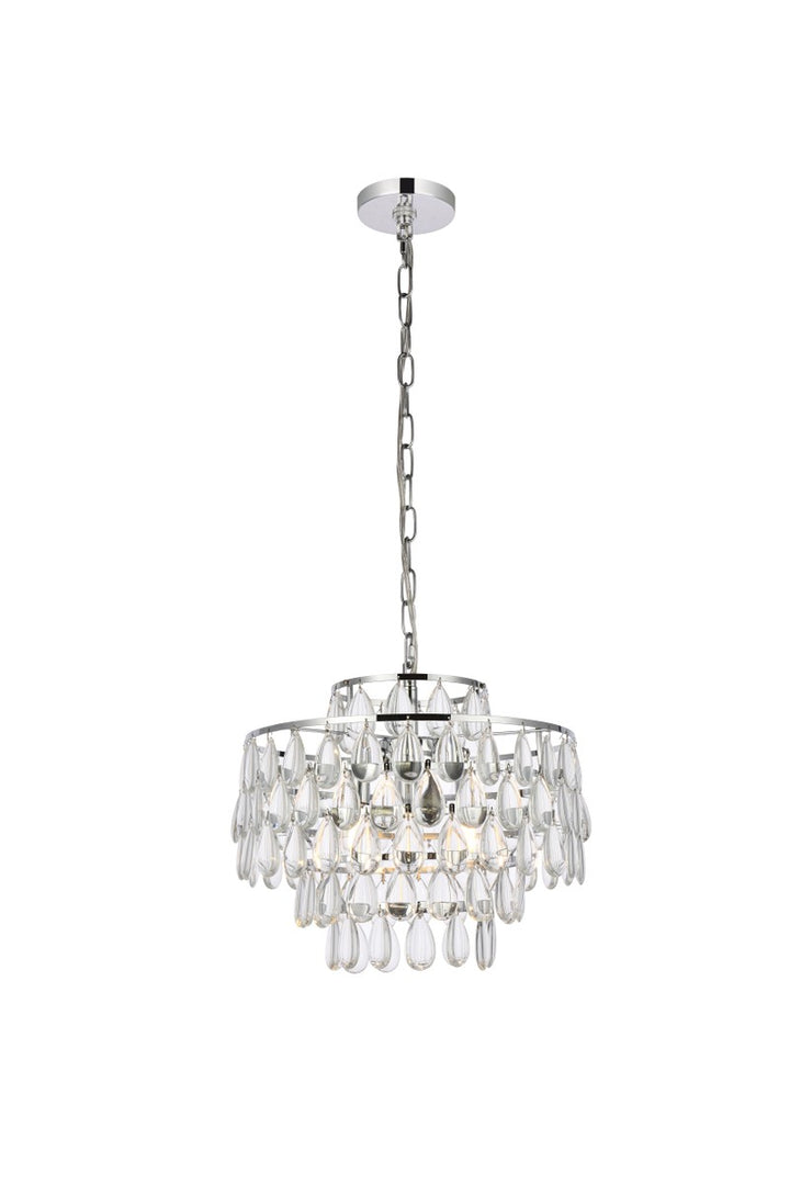 Elegant Mila 1102D16C Chandelier Light - Chrome