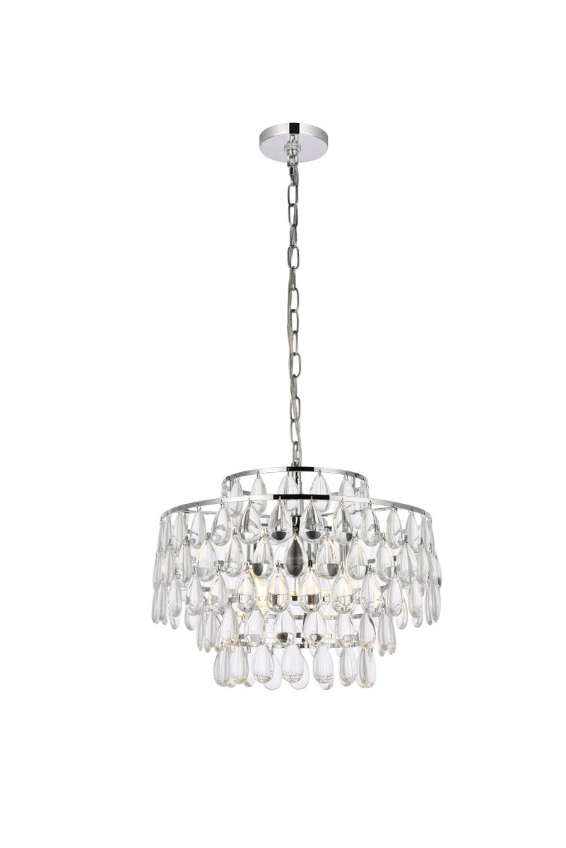 Elegant Mila 1102D18C Chandelier Light - Chrome