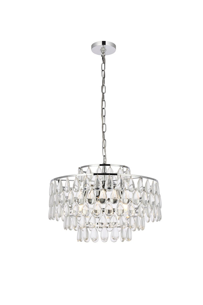 Elegant Mila 1102D20C Chandelier Light - Chrome