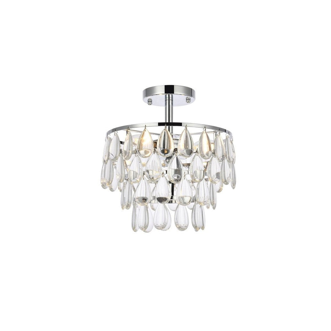 Elegant Mila 1103F12C Ceiling Light - Chrome