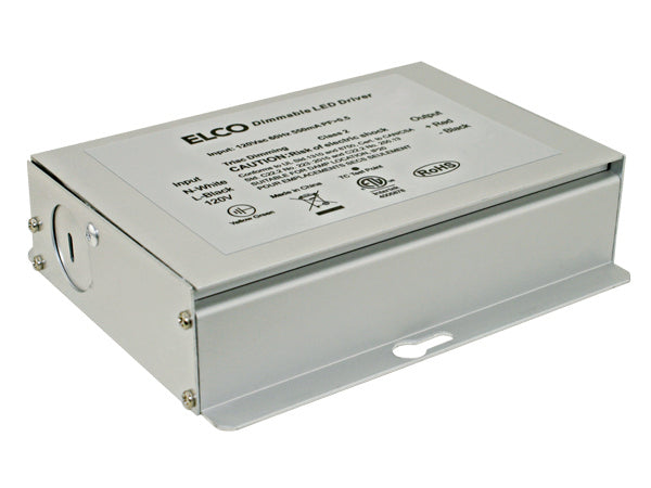 Elco Lighting DRVE12V24DW  Electronic Dimmable Led Driver (Medium) Decor Pewter, Nickel, Silver