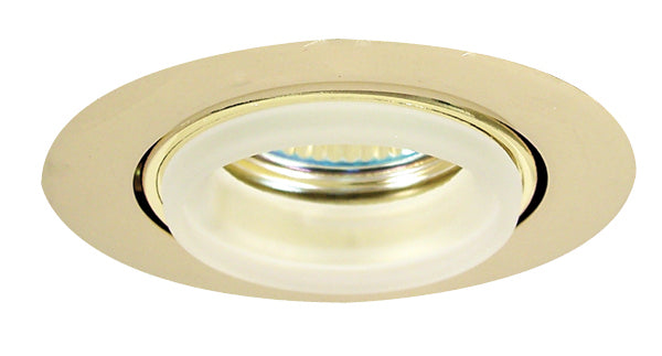 Elco Lighting E233G  Mini Diecast Gimbal Ring With Glass Ring Recessed Light Gold, Champ, Gld Leaf