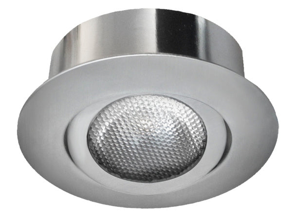 Elco Lighting E242N  Undercabinet Pucks, Clover Mini Led Gimbal Recessed Mount Light Recessed Light Pewter, Nickel, Silver