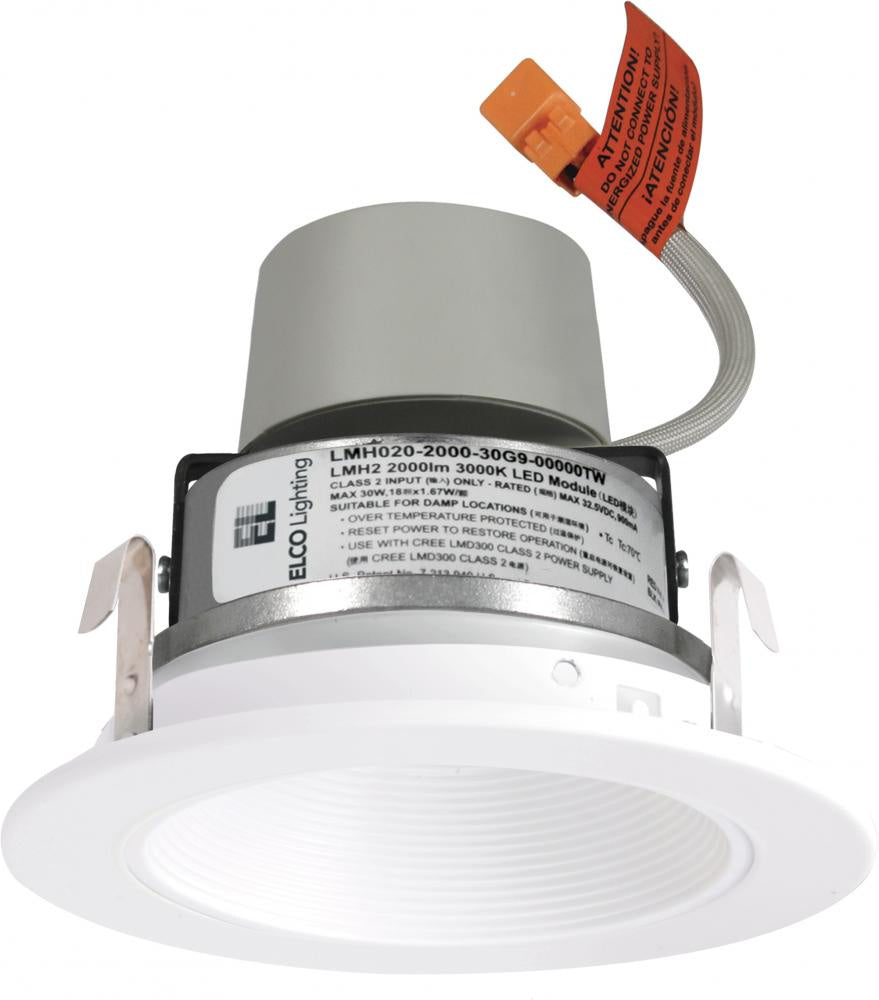Elco Lighting E414R0827W  Led Module & Driver With Baffle Trim Recessed Light White