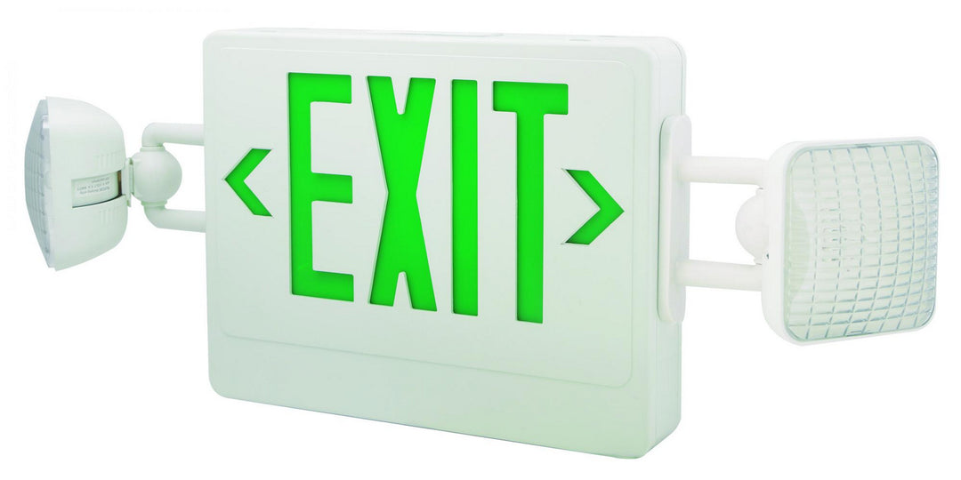 Elco Lighting EE98HG  Led Exit Sign And Emergency Light Combo Utility Light White