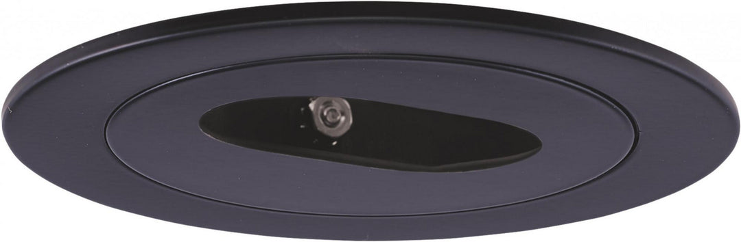 Elco Lighting EL1420B  Adjustable Slot Spinnable Aperture Trim Recessed Light Black