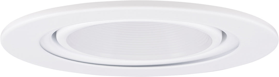Elco Lighting EL1433W  Gimbal Ring With Baffle Trim Recessed Light White