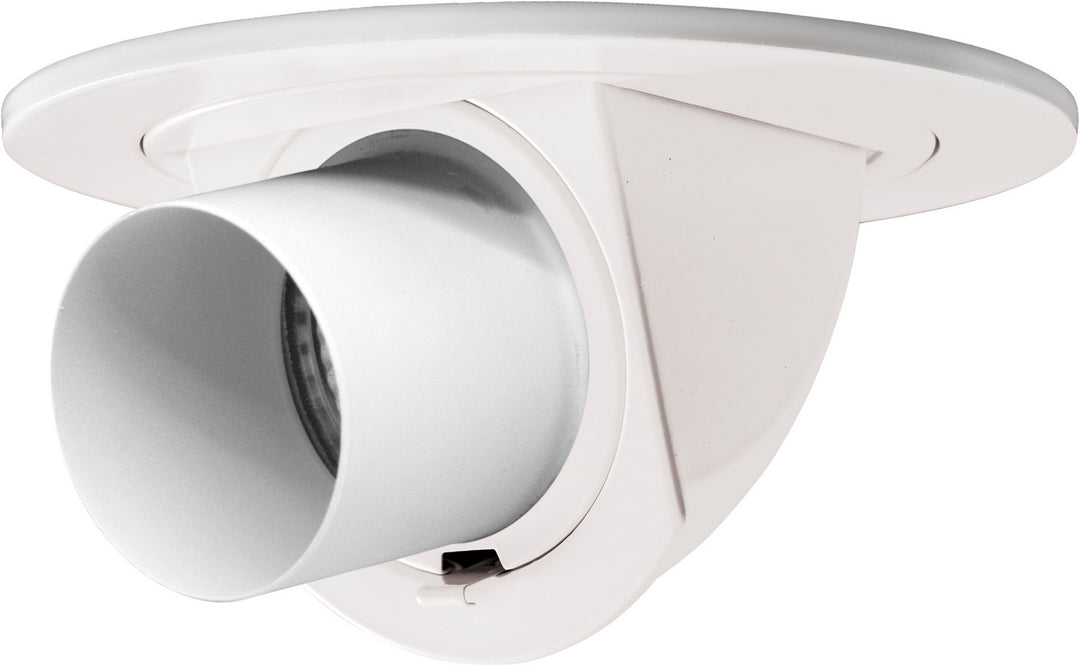 Elco Lighting EL1487W  Adjustable Pull Down With Directional Snoot Trim Recessed Light White