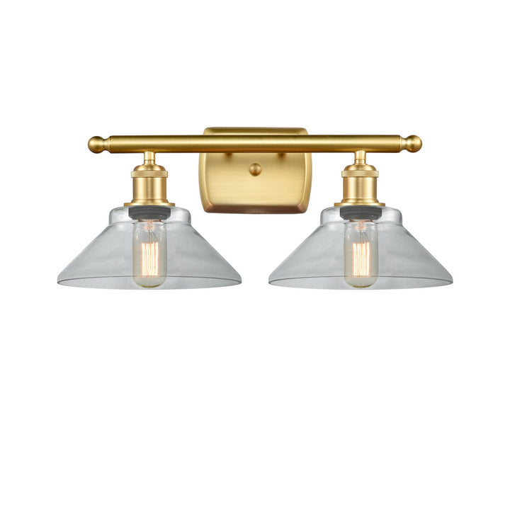 Innovations Ballston 516-2W-SG-G132-LED Bath Vanity Light 18 in. wide - Satin Gold