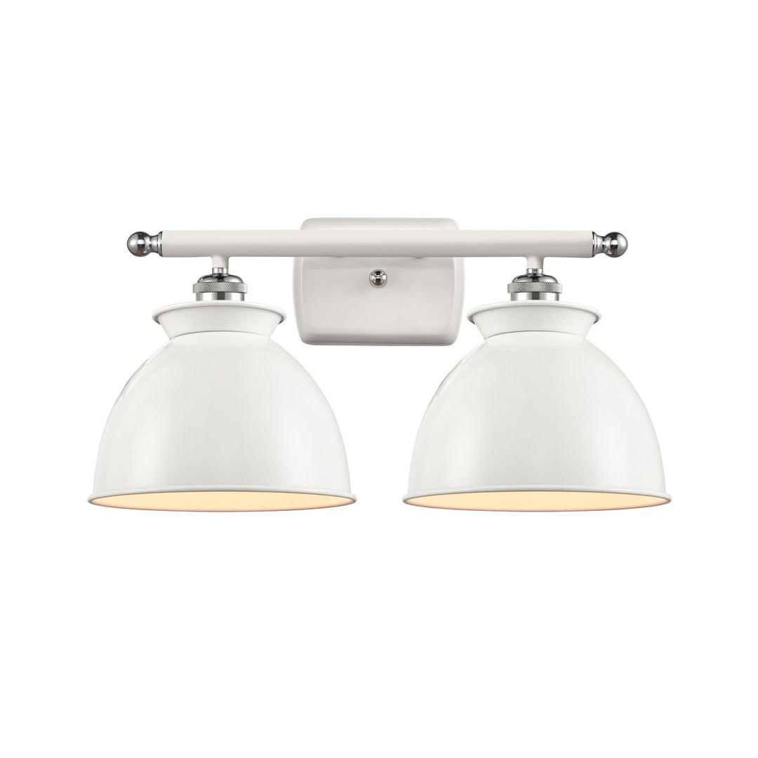 Innovations Ballston 516-2W-WPC-M14-W Bath Vanity Light 18 in. wide - White and Polished Chrome